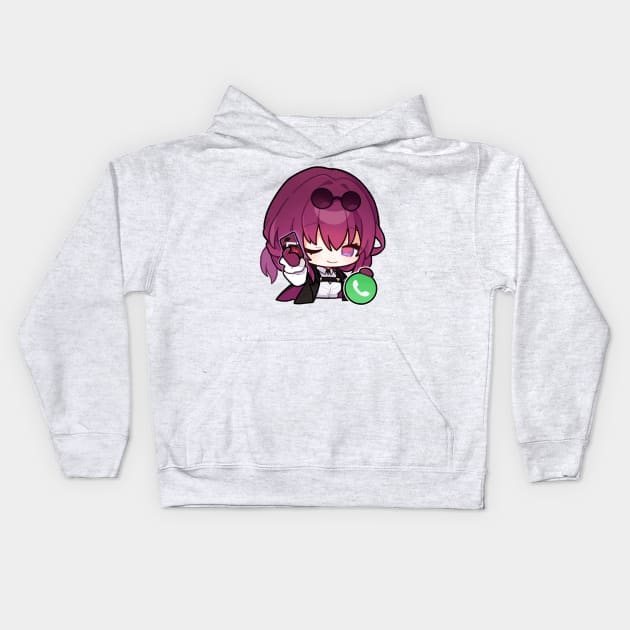 Honkai Star Rail Chibi Kafka 4 Kids Hoodie by HoyoStan